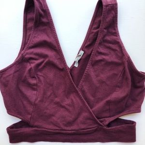 Purple crop top